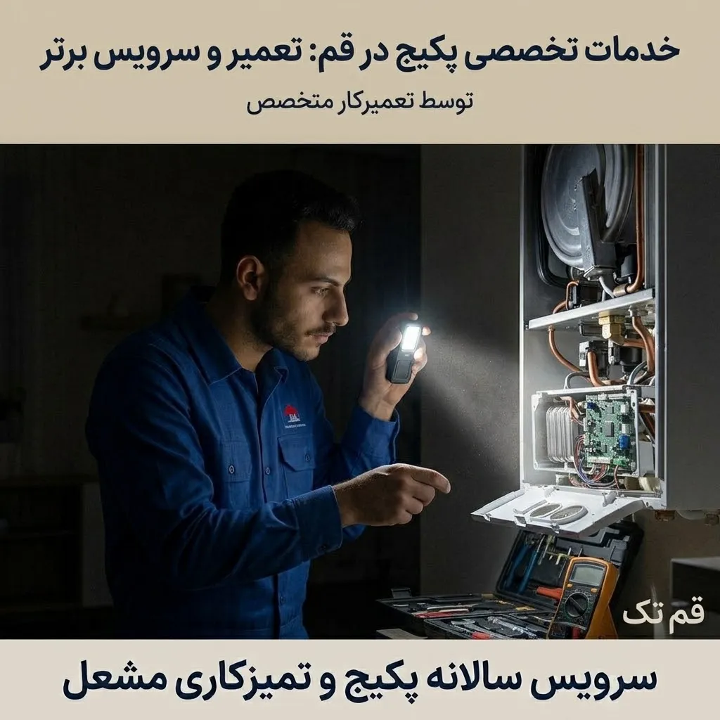 تعمیر پکیج در قم توسط تعمیرکار متخصص